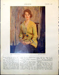 Old Print The Yellow Jumper Frederic Whiting Orange Man Grace Henry 1921 20th