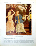 Antique Print Dancers Dance Gl Brockhurst Donna Di Sora (Abrusso) Neri 1921