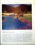Old Print Country Amethyst G Henry Paris Place Du Caroussel F Smeers 1921 20th