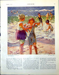 Old The Purple Petticoat D Sharp Justina And Her Bird M Armfield 1921 20th