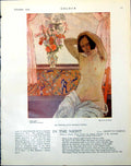Antique Print Toilet Leon De Smet Lady Brushing Hair Fisherman Ostend 1921 20th