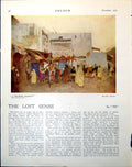 Original Old Vintage Print Moorish Market K Lawson Bedelia G Spencer Pryse 1921
