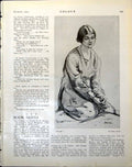 Antique Old Print Study Hilda Hechle Study For Bather Charles Shannon 1922 20th