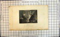 Old Print Winter Sabbath Evening Painted W Hamilton Girl Reading Parents