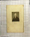 Old Antique Print Portrait Rev Robert Jack Dd Manchester Heavy Black Coat