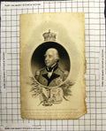 Antique Old Print His Royal Highness The Late Duke Goucester Portrait 1807 19th