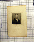 Original Old Antique Print Rev William Roby Manchester Portrait 1818 19th