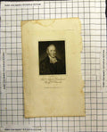 Original Old Antique Print Revd Charles Dewherst Portrait Bury St Edmonds 1818