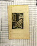 Old Death A Vision Dying Miser Man Chair Crutch Quill Pen Candle 1816 19th