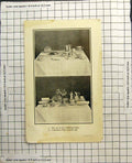 Antique Old Print How Not To Lay Breakfast Table Laid Correctly Bread Coffee