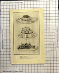 Antique Old Print Turban A La Jasmine Petites Mousses De Boeuf Ris De Veau