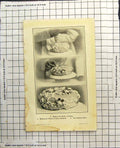 Old Antique Print Making Centre Roses Petals Burnt Almonds Finished Cake