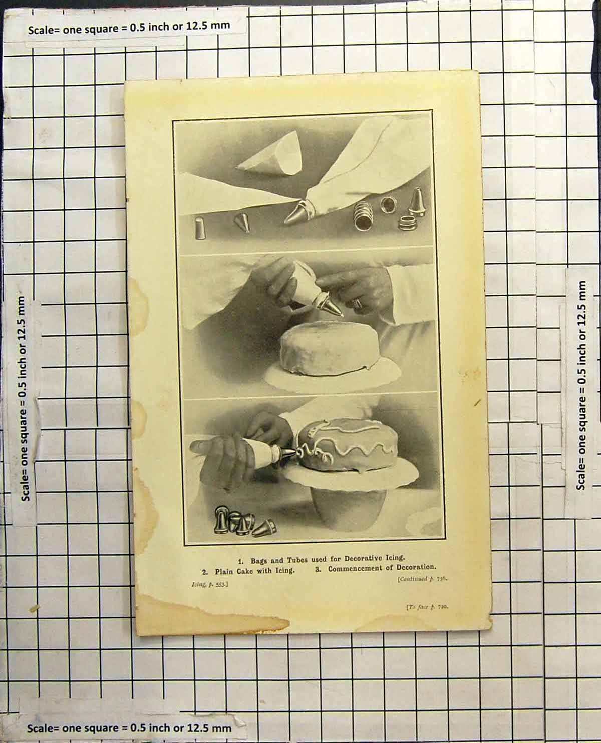 Old Print Bags And Tubes Used For Decorative Icing Commencing Decoration