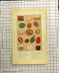 Old Antique Print Toffees Bonbons Marzipan Shells Walnut Cream Fondants