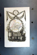 Original Old Antique Print Map Caronne Gironde