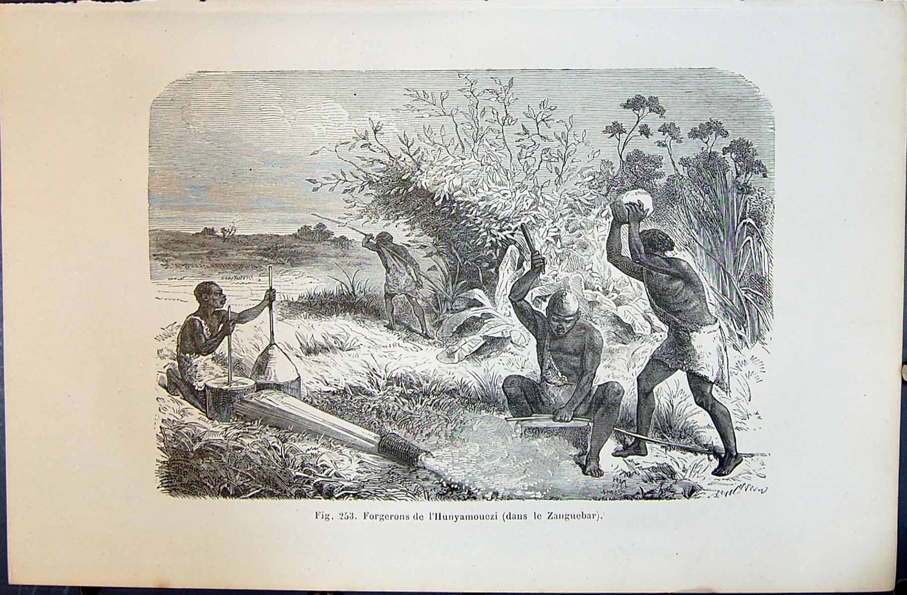Old Forgerons Hunyamouezi Dans Zauguebar 1880 Human Races Humaines Fi Victorian