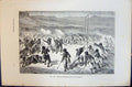 Old 1880 Human Races Humaines Figuier Indiens Choctaws Jouant Paume I Victorian
