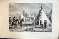 Old Village D'Indiens Sioux Indians Camp 1880 Human Races Humaines Fi Victorian