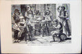 Old Print 1880 Human Races Humaines Figuier Merchands Friture Macaroni Na 19th