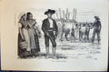 Old 1880 Human Races Humaines Figuier Paysans Andalous Spanish People Victorian