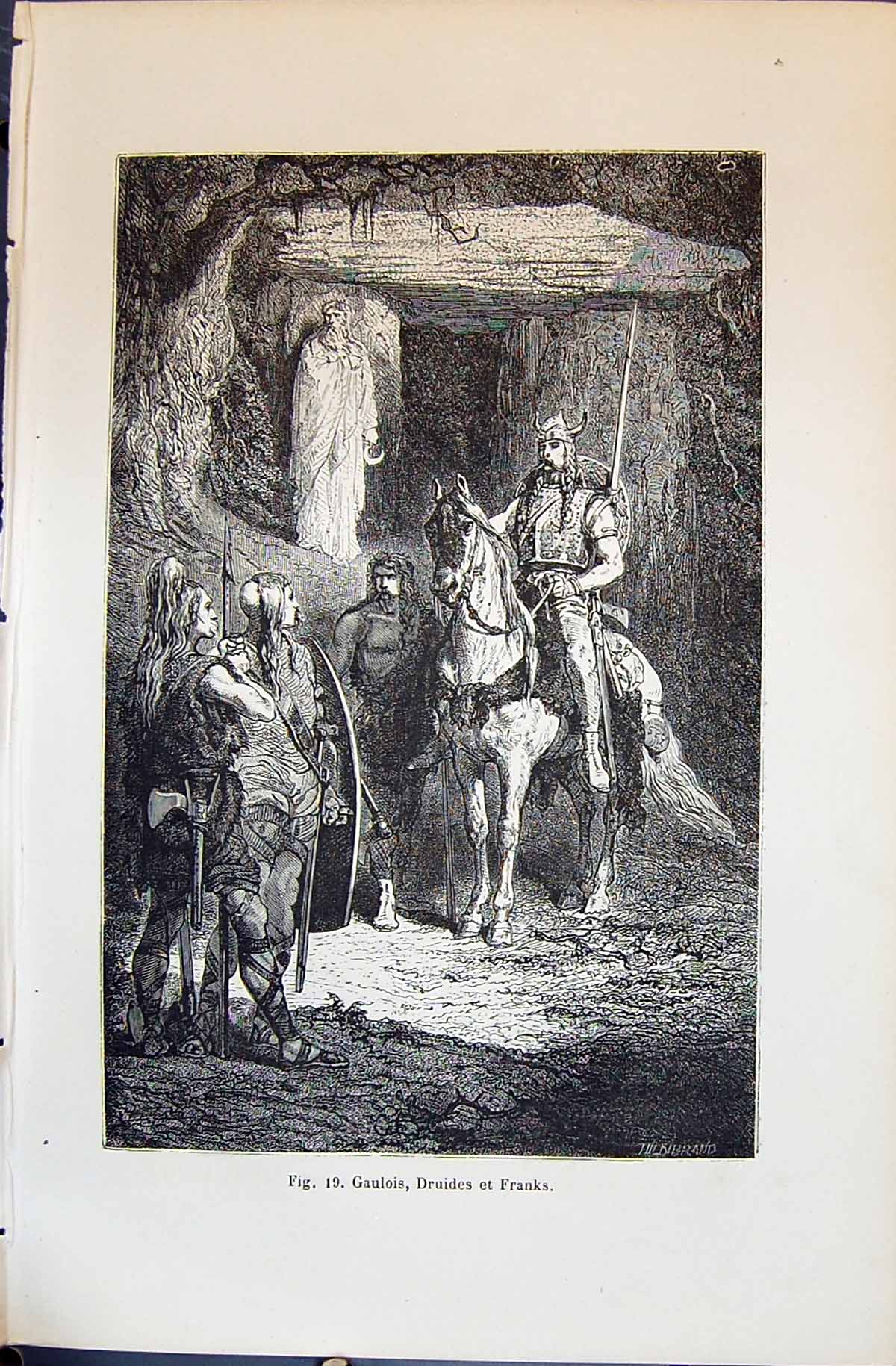 Old Gaulois Druides Franks Me Horse 1880 Human Races Humaines Figuier Victorian