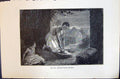 Old 1880 Human Races Humaines Figuier Africaine Broyant Du Grain Afri Victorian