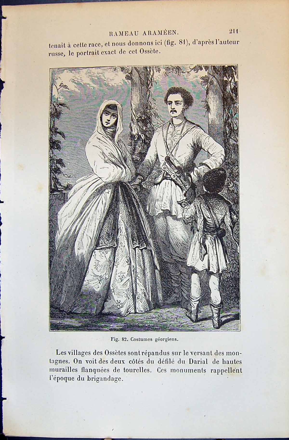 Old Costumes Georgiens Family Arameen 1880 Human Races Humaines Figui Victorian