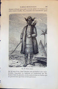 Antique Print Femme Yakoute Woman Costume 1880 Human Races Humaines Figuier