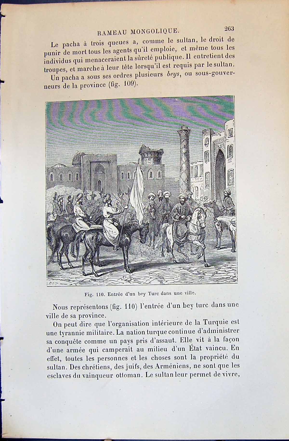 Old EntrÇe D'Un Bey Turc Dans Une Ville 1880 Human Races Humaines Fig Victorian