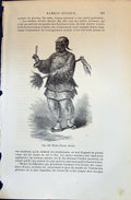 Old Print Maitre D'Ecole Chinois China 1880 Human Races Humaines Figuier 19th