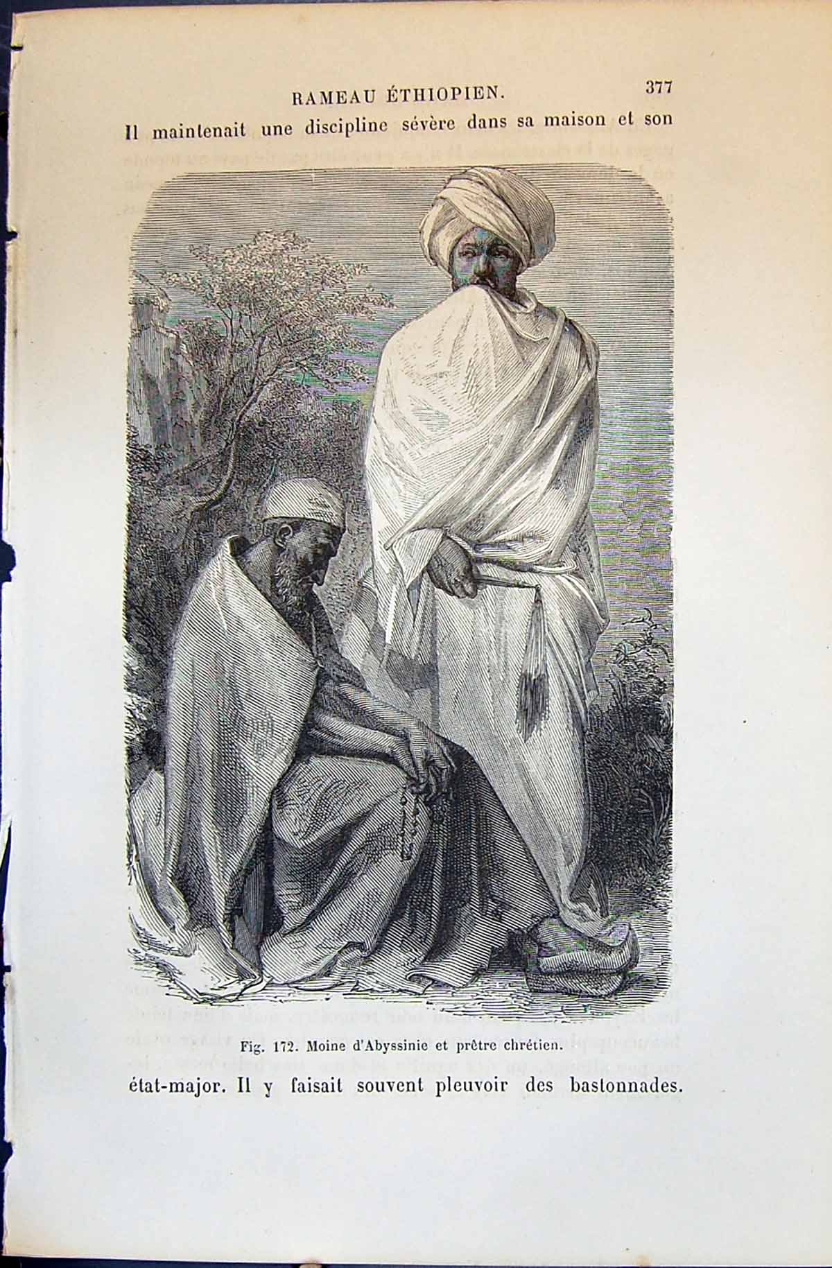 Old Moine D'Abyssinie Pretre Chretien Men Robes 1880 Human Races Huma Victorian