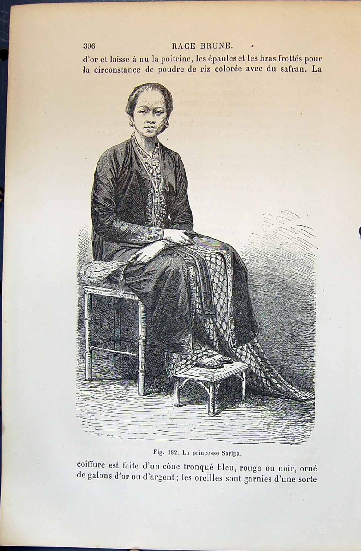 Old La Princesse Saripa Beautiful Lady China 1880 Human Races Humaine Victorian
