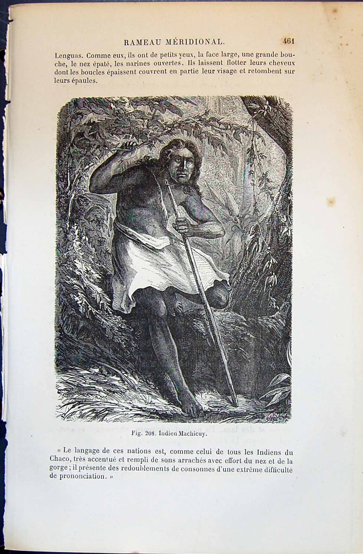 Old Indiens Lenguas Lady Carrying Baby 1880 Human Races Humaines Figu Victorian