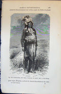 Old Grosses-Cotes Chef Sioux Indian Nuee-Rouge 1880 Human Races Humai Victorian