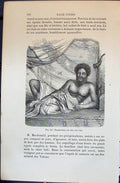 Old Thakombau Roi Des Lies Viti Man 1880 Human Races Humaines Figuier Victorian