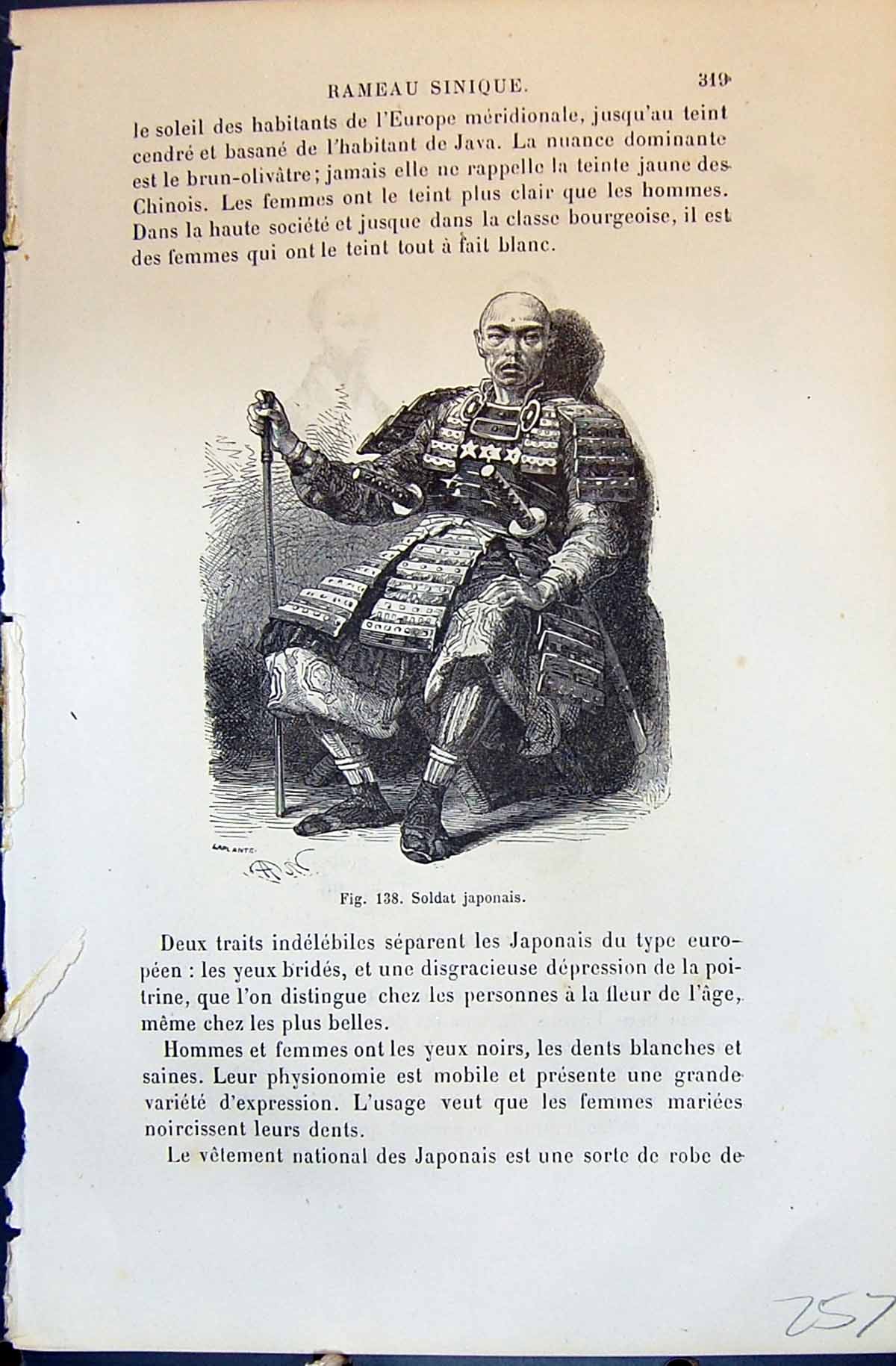 Old Sat Japonais Interpretes Japan People 1880 Human Races HumaineVictorian