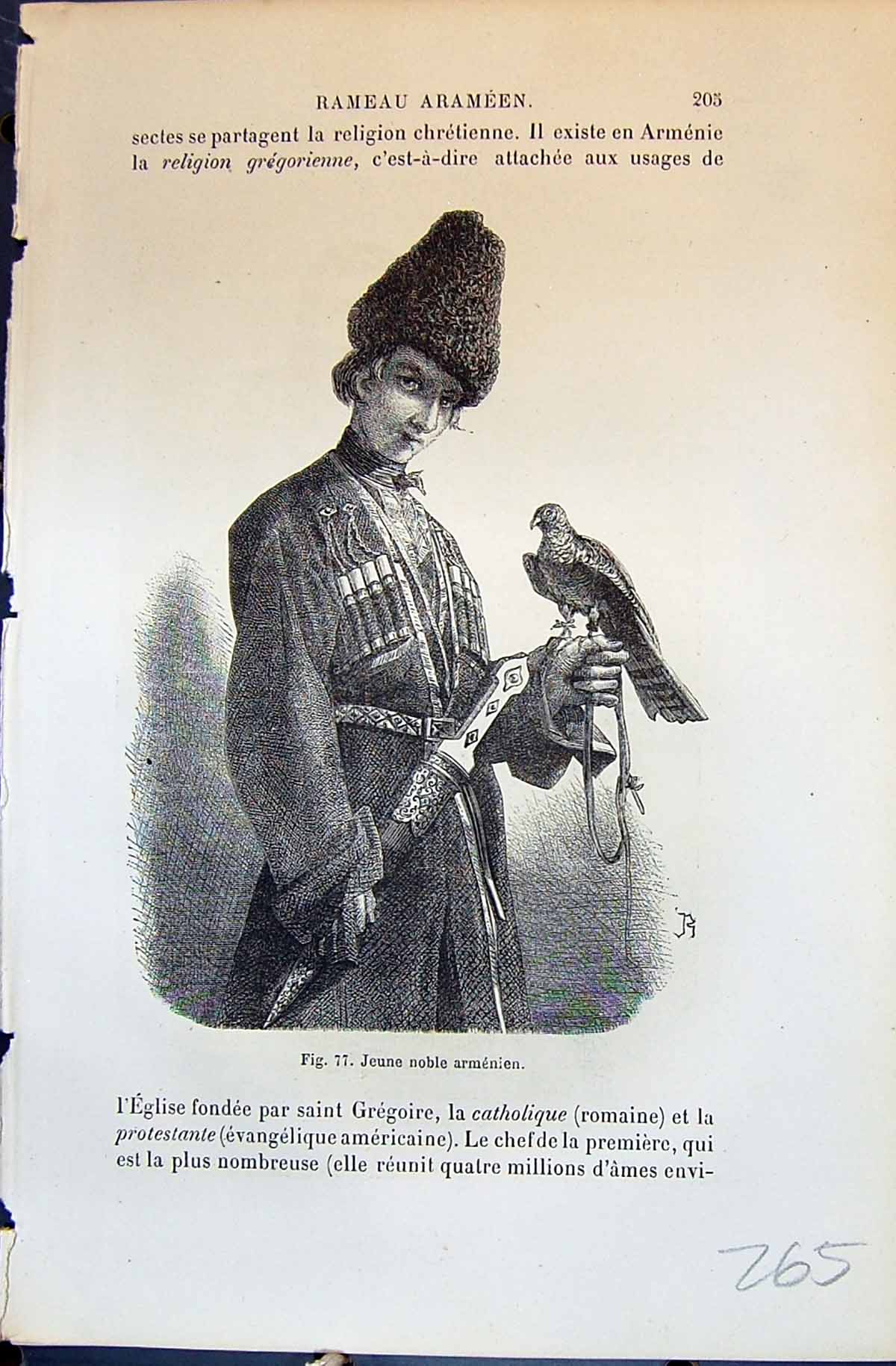Old Jeune Noble Armenien Dame Armenienne Lady Man 1880 Human Races Hu 19th