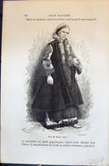 Old 1880 Human Races Humaines Figuier Dame Russe Un Izba Maison House 19th