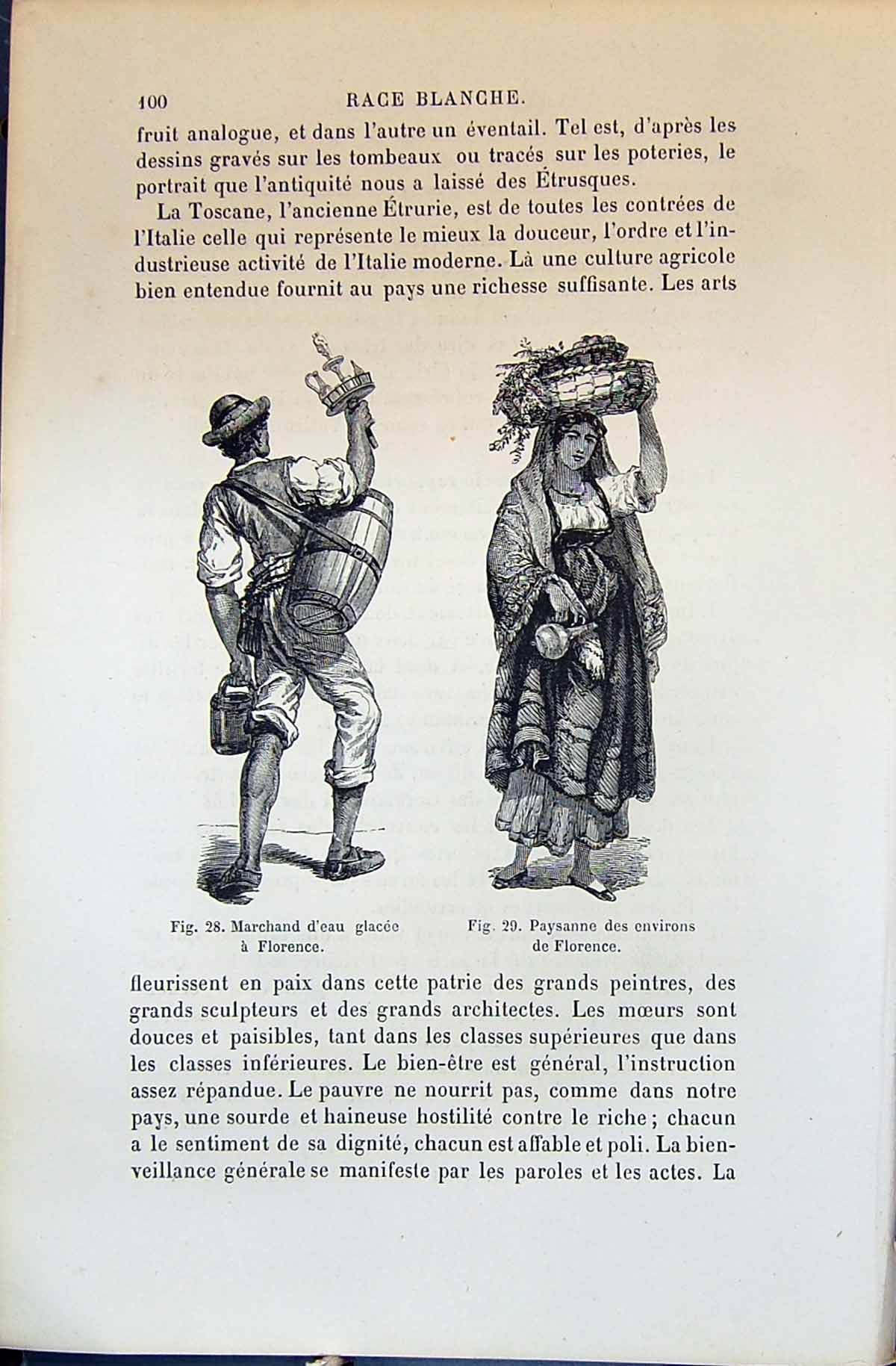 Old Marchand Glacee Florence Paysanne Environs 1880 Human Races Humai Victorian