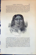 Old Araucanien Huttes D'Indiens Pecherais Indians 1880 Human Races Hu 19th