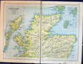 Old Vintage Print 1931 Dent Map Northern Scotland Ireland Orkney Shetland 20th