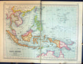 Old Print 1931 Dent Map East Indies New Guinea Philippine Sumatra Borneo 20th