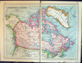 Antique Old Print 1931 Dent Map Dominion Canada Greenland Hudson Bay Quebec