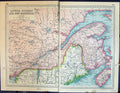 Old 1931 Dent Map Quebec Brunswick Canada Nova Scotia Montreal Ontari 20th