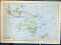 Old Johnston Map Australasia Australia British Isles Orkney Scotland