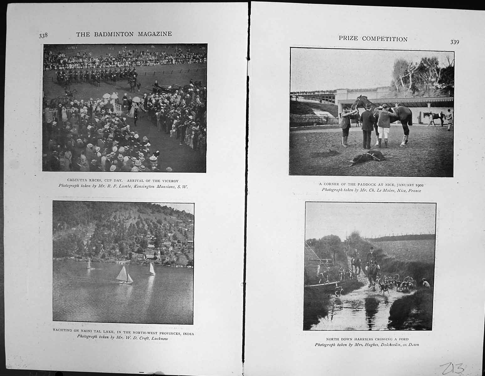 Old Badminton Magazine 1901 Hunting Horses North Down Harriers Cashme Victorian