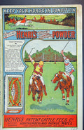 Old Badminton Magazine 1901 Advertisement Henri'S Cattle Feed Powder Victorian