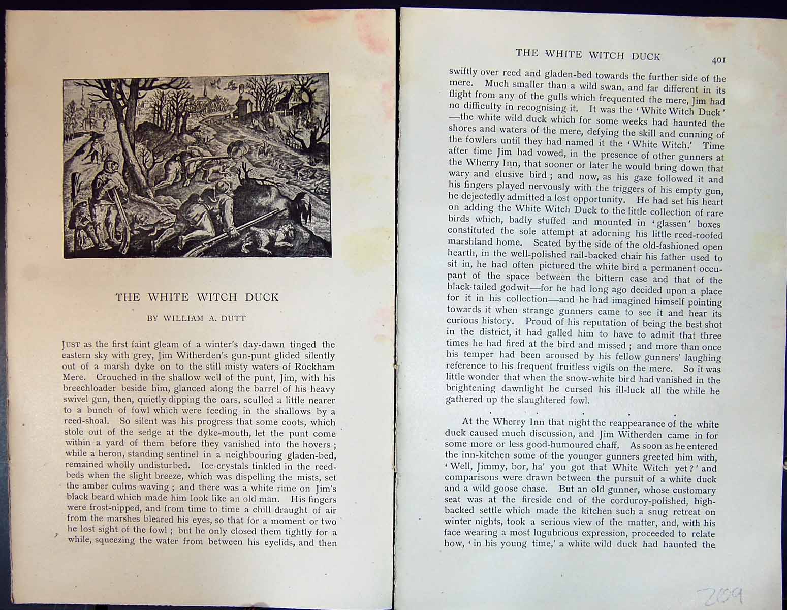 Old Badminton Magazine 1901 White Witch Duck Hunting Rockham Mere Inn Victorian