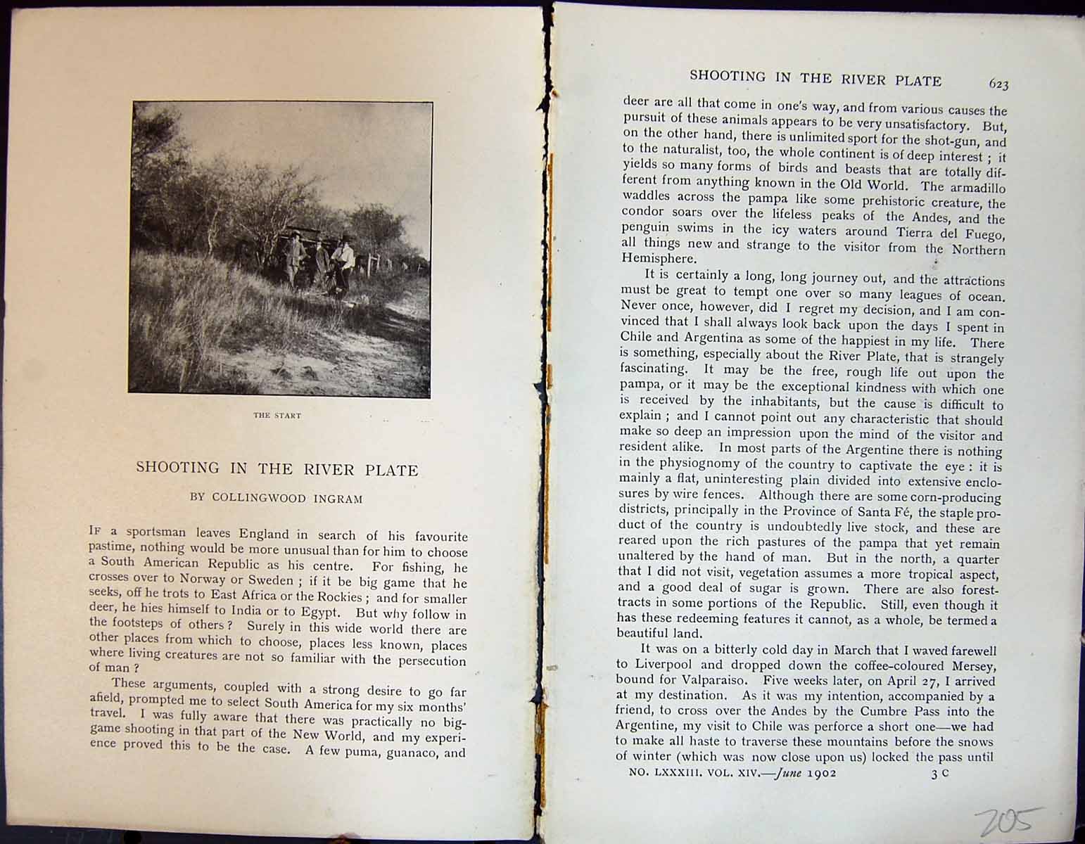 Old Badminton Magazine 1901 Hunting Shooting River Plate Skinning Dee Victorian