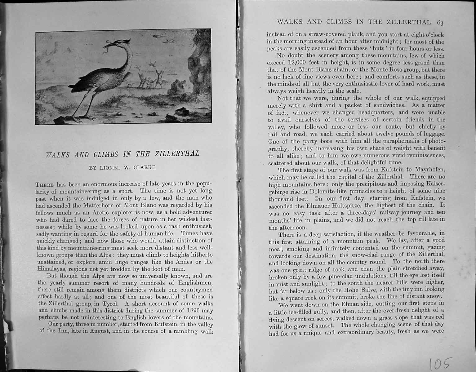 Old Badminton Magazine 1903 Zillerthal Mountains Hutte Greizer Zsigmo 20th